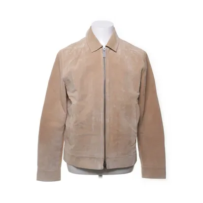 Leather jacket (Beige) from Bläck Suede, Polyester, Viscose, Leather