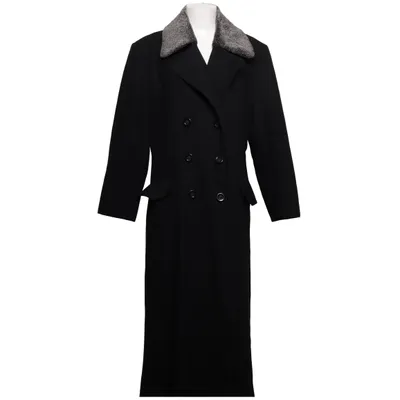 Coat (Black) from Jensen Coat Polyamide, Polyester, Wool