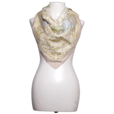 Sjal (Vit, Flerfärgad) Silke