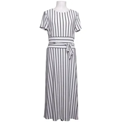 Dress (Black, White) from Lauren Ralph Lauren Elastane, Polyester
