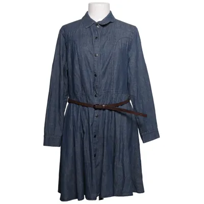 Robe chemise (Bleu) de Allegra K Coton