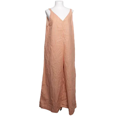 Jumpsuit (Orange, White) from Marimekko x Uniqlo Cotton, Linen