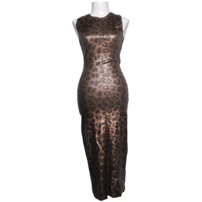 Maxi jurk (Bruin, Zwart) van Zara Polyester