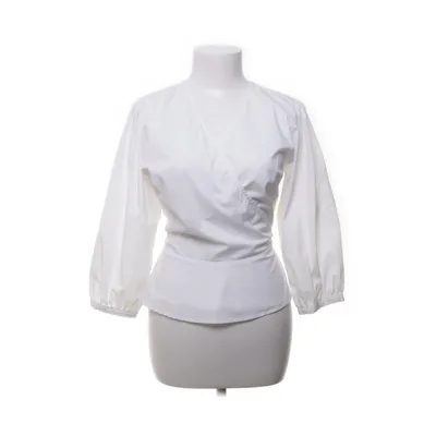 Wrap blouse (White) from Neo Noir Cotton, Elastane, Nylon