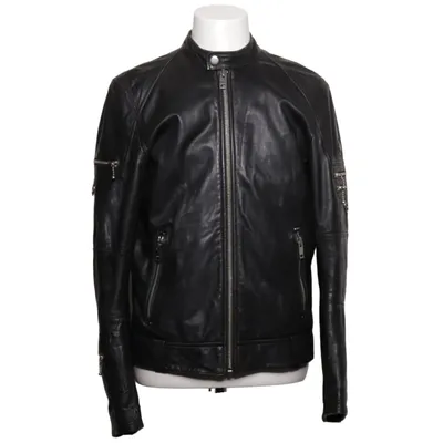 Leren jack (Zwart) van Diesel Leer