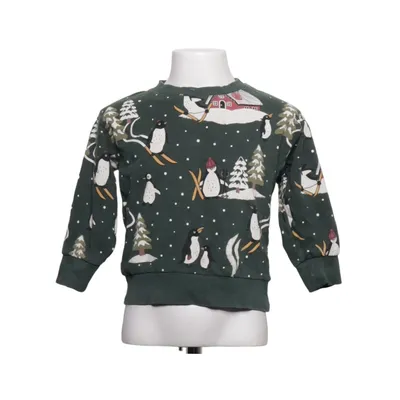 Sweatshirt (Grøn, Hvid, Rød) fra Lindex Kids Bomuld, Elastan