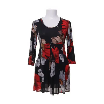 Klänning (Svart, Flerfärgad) från Ecoline Elastan, Polyester, Viskos