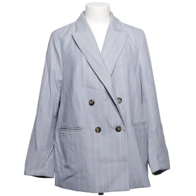Blazer (Blauw) van H&M Modern Classic Polyester, Viscose, Linnen, Elastaan