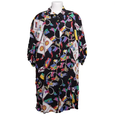 Short sleeve shirt (Black, Multicolored) from THEA 42 plus Viscose