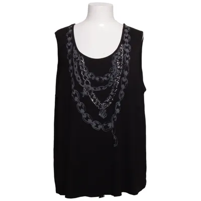 Tank Top (Black) from Gloockler Elastane, Viscose