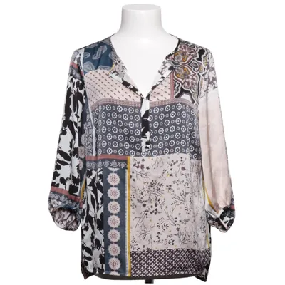 Blouse (Blauw, Wit, Zwart) van Comma Elastaan, Polyester