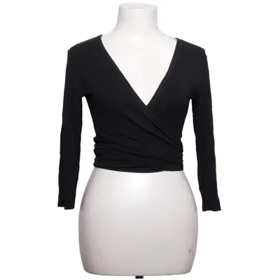 Wrap top (Black) from Abollria Elastane, Polyester