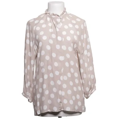 Blouse (Beige, White) from The Shirt Factory Viscose