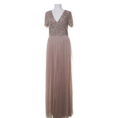 Robe de soirée (Beige, Argent) de Maya Polyester