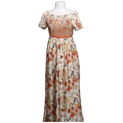 Maxi dress (White, Multicolored) from New Collection
