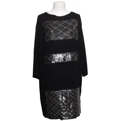 Robe (Noir, Argent) de Gerard Darel Acétate, Élasthane, Polyester, Viscose