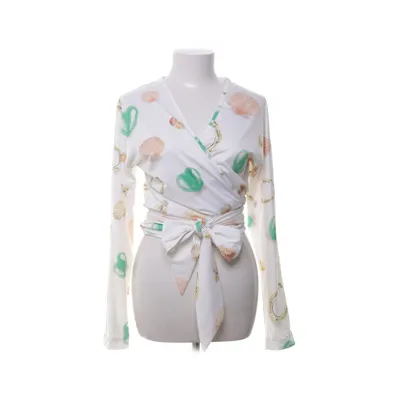 Omlottblus (Vit, Flerfärgad) från Saks Potts Polyester, Elastan