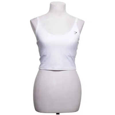 Träningslinne (Vit) från Gymshark Elastan, Återvunnen polyester