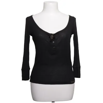 T-shirt manches longues (Noir) de John Galliano Élasthane, Modal