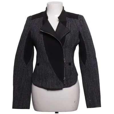 Bikerjakke (Grå, Sort) fra Karen Millen Akryl, Bomuld, Polyamid, Polyester, Polyurethan, Viscose, Uld