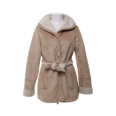 Shearling jas (Beige) van Peppercorn