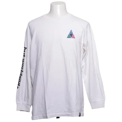 T-shirt à manches longues (Blanc) de HUF Coton