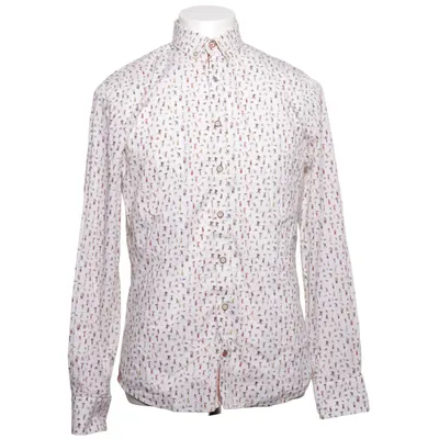 Shirt (White, Multicolored) from Colours & Sons Cotton, Elastane