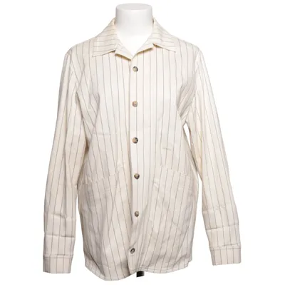 Blazer (Blanc, Bleu) de Sézane Coton, Élasthane, Viscose