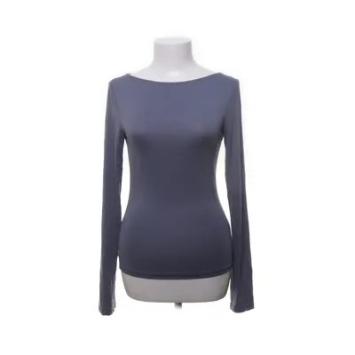 Langærmet t-shirt (Blå) fra Nelly Elastan, Viscose