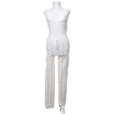 Byxdress (Vit) från Mew Mews Elastan, Polyester