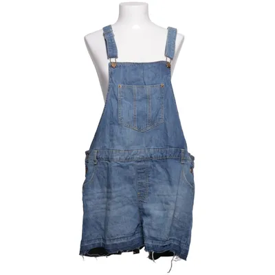 Hängselshorts (Blå) från Janina Denim Bomull