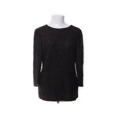 Blouse (Black, Red) from Frank Usher Silk, Polyester