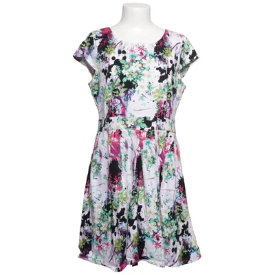 Dress (White, Multicolored) from Izabel London Cotton, Elastane
