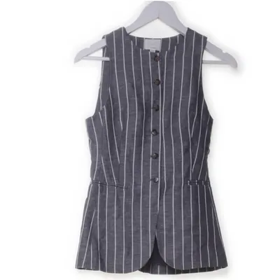 Suit vest (Blue, Multicolored) from H&M Viscose, Linen, Polyester