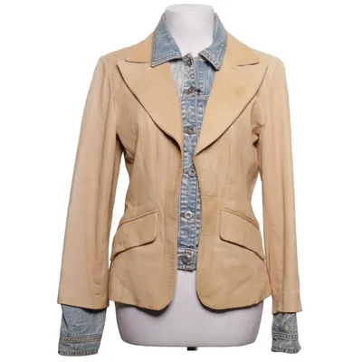 Läderkavaj (Beige, Blå, Flerfärgad) från Anna Biagini Skinn