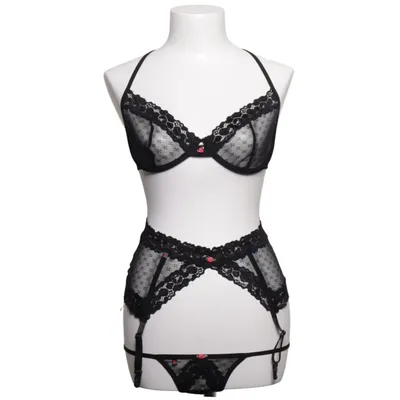 Underwear set (Black) from Obsessive Elastane, Polyamide