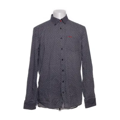 Buttondown-skjorta (Blå, Vit, Röd) från New Zealand Auckland Bomull, Elastan, Polyuretan