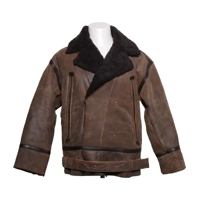 Shearling jacket (Brown) from Oval Square Acrylic, Leather, Polyester, Wool