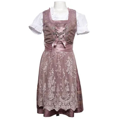 Dirndl (Pink, White) from Edelnice Cotton, Polyester