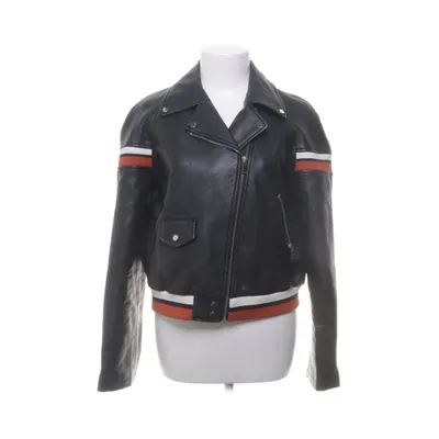 Bikerjack (Zwart) van Zara Basic Outerwear Katoen, Polyester, Viscose