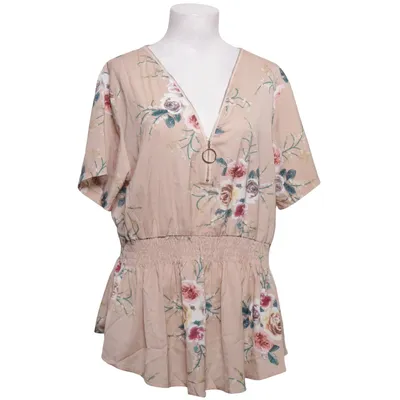 Top (Beige, Flerfarvet) fra Yoins Bomuld, Polyester