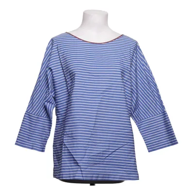 T-shirt à manches longues (Bleu, Blanc) de Odeeh Coton