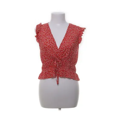 Crop top (Rood, Wit) van Bershka Polyester