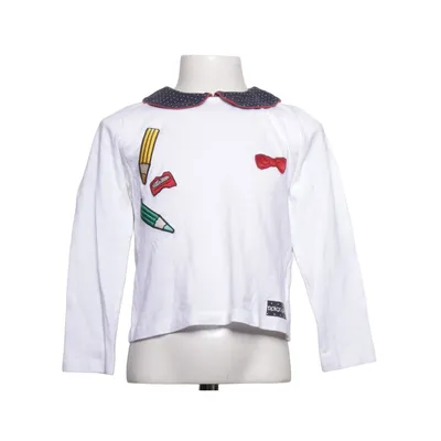 Bluse (Hvid, Flerfarvet) fra Dolce & Gabbana Bomuld, Elastan, Metallfiber, Polyamid, Polyester, Polyurethan, Viscose