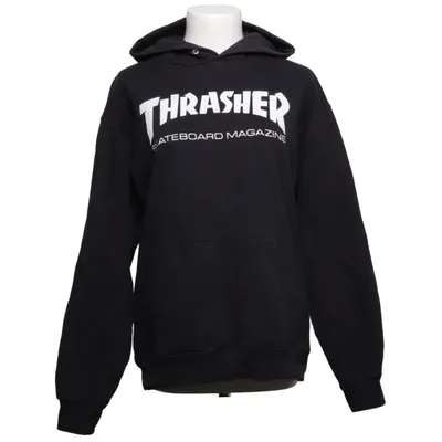 Kapuzenpullover (Schwarz) von Thrasher Baumwolle, Polyester