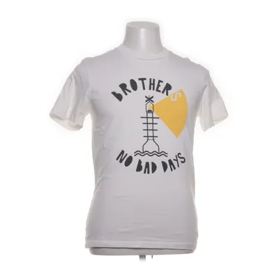 T-shirt (Vit, Svart, Gul) från Brothers Ekologisk bomull