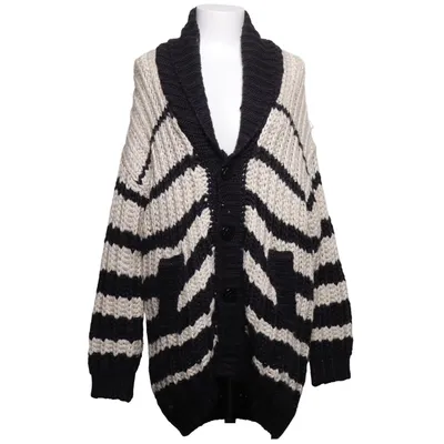 Cardigan (Zwart, Wit) van Jean Paul Gaultier for Lindex Acryl, Wol