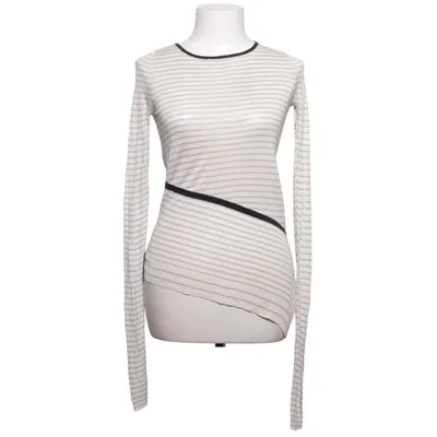 T-shirt à manches longues (Beige, Gris, Noir) de Barbara Bui Soie