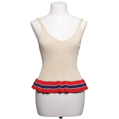 Crop top (Beige, Multicolored) from Sandro Elastane, Polyamide, Viscose