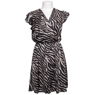 Robe portefeuille (Noir, Beige) de New Collection Polyester